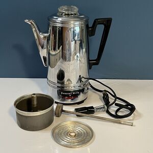 Vtg GENERAL MILLS Automatic Coffee Percolator GM8A Works RARE 1950’s *READ